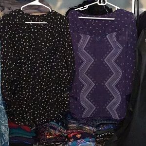 Sheer 3/4 Sleeve Tops